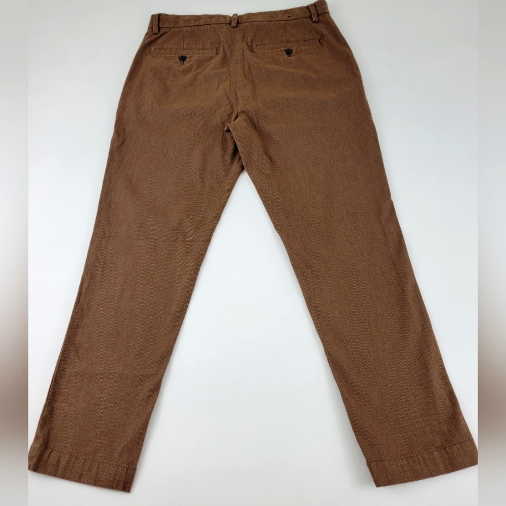 BANANA REPUBLIC Slim Tapered Fit Men's Brown Pants Size 31×30 - Picture 3 of 7